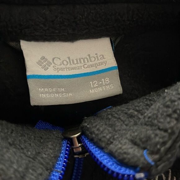 Columbia Kids' Blue and Black Fleece Jacket - Picture 2 of 4